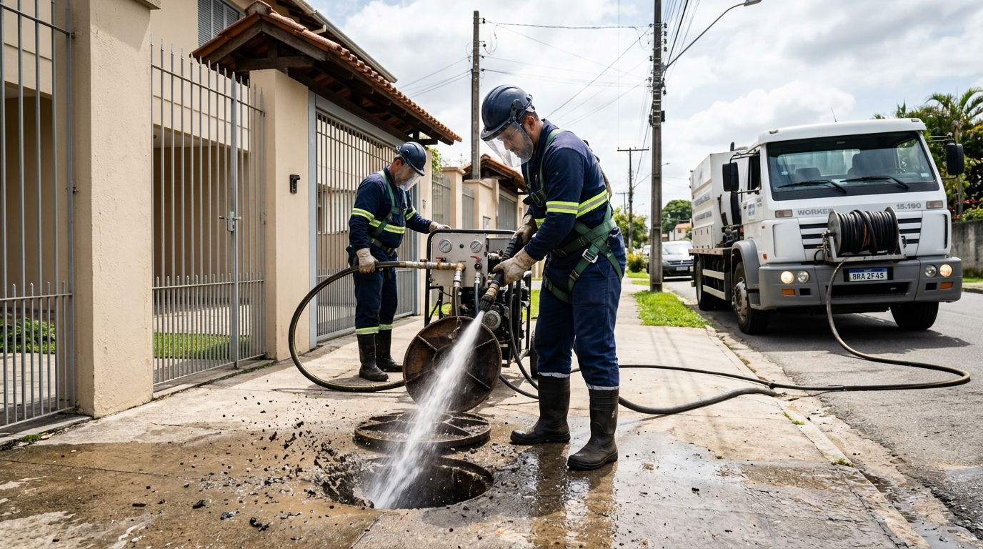 Limpeza de Tubulação com Hidrojato em João Pessoa‑PB